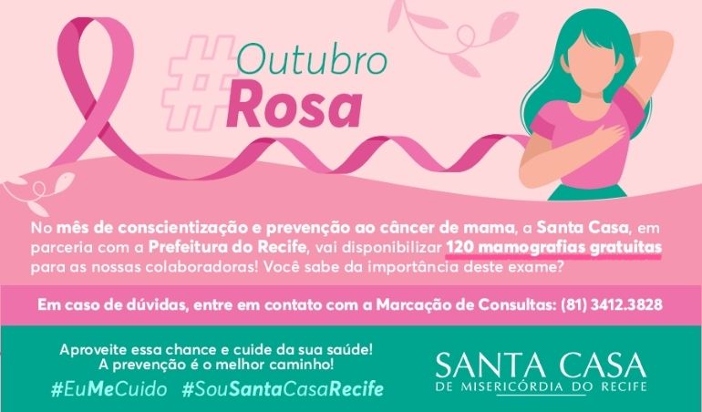 Outubro Rosa: mês conscientização e prevenção ao câncer de mama