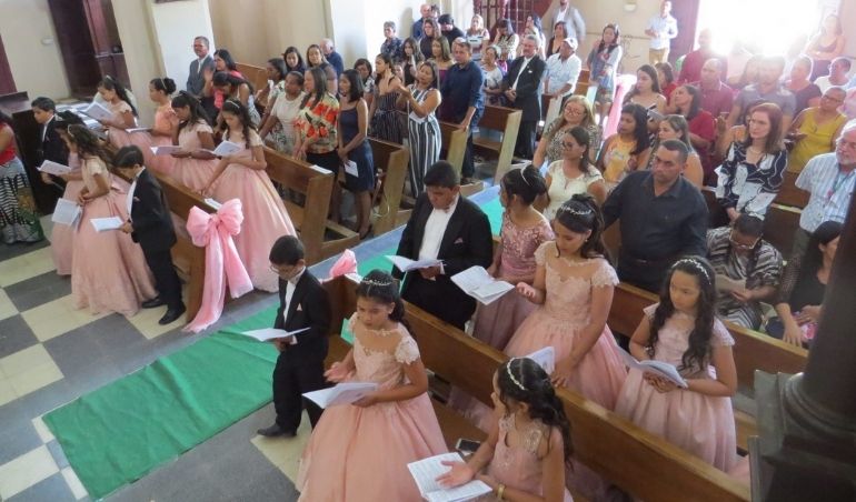 Alunos do Educandário São Joaquim comemoram conclusão do 5º ano