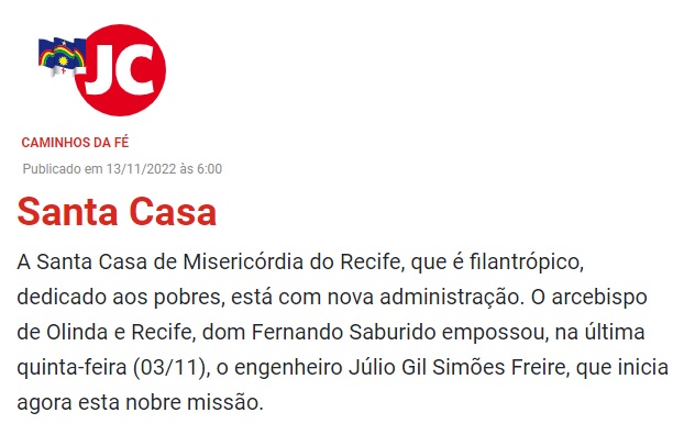 Coluna Caminhos da Fé destaca posse de novo superintendente geral 