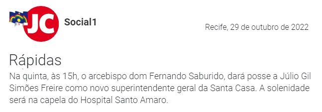 Posse do nosso superintendente geral da Santa Casa